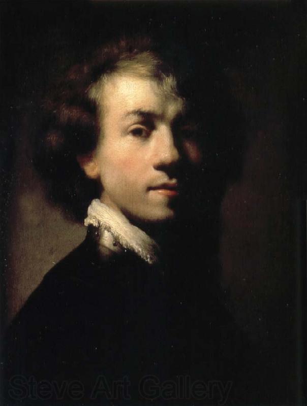 REMBRANDT Harmenszoon van Rijn Self-Portrait with Gorget France oil painting art